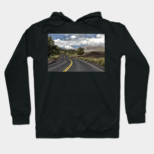 Entering Craters of the Moon National Monument and Preserve Hoodie by heidiannemorris